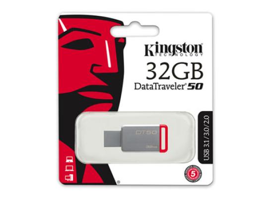 Kingston 32GB DT50 USB 3.0 Flash Drive (Blue)